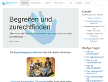 Tablet Screenshot of ergotherapie-benrath.de